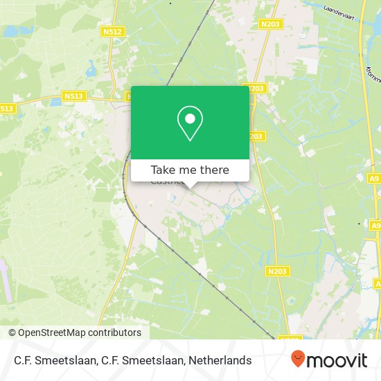 C.F. Smeetslaan, C.F. Smeetslaan map