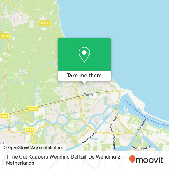 Time Out Kappers Wending Delfzijl, De Wending 2 Karte