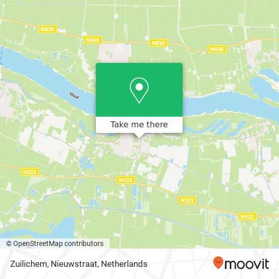 Zuilichem, Nieuwstraat Karte