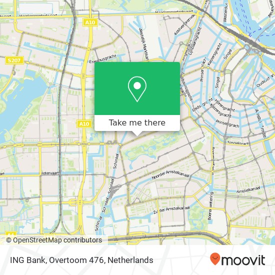 ING Bank, Overtoom 476 map