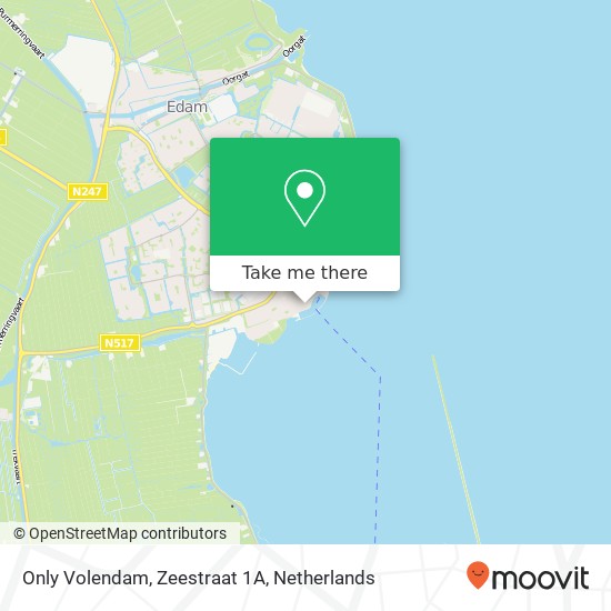 Only Volendam, Zeestraat 1A Karte