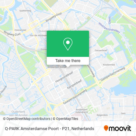 Q-PARK Amsterdamse Poort - P21 Karte