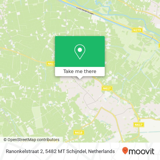 Ranonkelstraat 2, 5482 MT Schijndel map