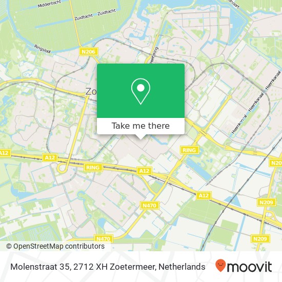 Molenstraat 35, 2712 XH Zoetermeer map