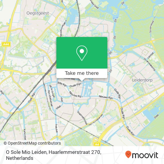 O Sole Mio Leiden, Haarlemmerstraat 270 Karte