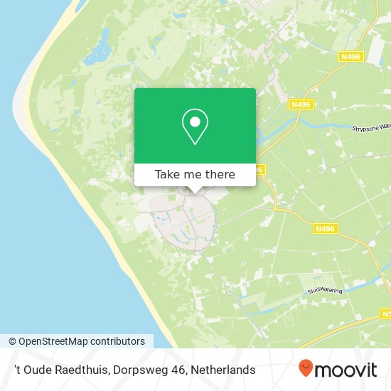 't Oude Raedthuis, Dorpsweg 46 map