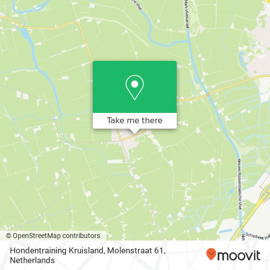 Hondentraining Kruisland, Molenstraat 61 Karte