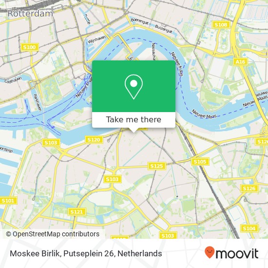 Moskee Birlik, Putseplein 26 map