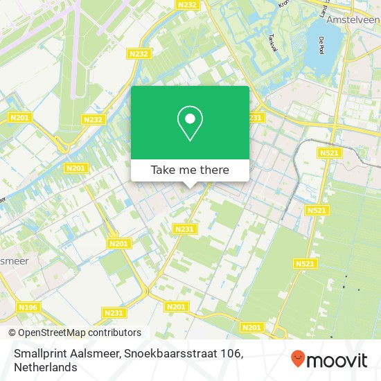 Smallprint Aalsmeer, Snoekbaarsstraat 106 Karte