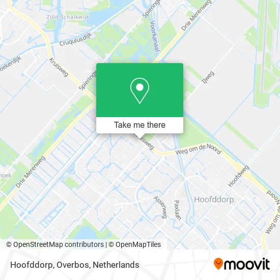 Hoofddorp, Overbos map
