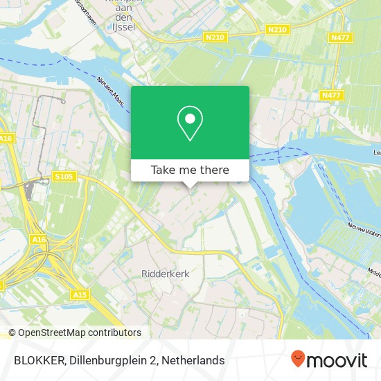 BLOKKER, Dillenburgplein 2 map