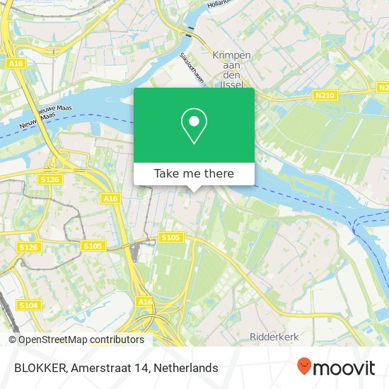 BLOKKER, Amerstraat 14 map