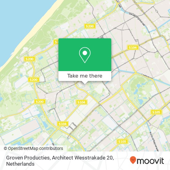 Groven Producties, Architect Wesstrakade 20 map