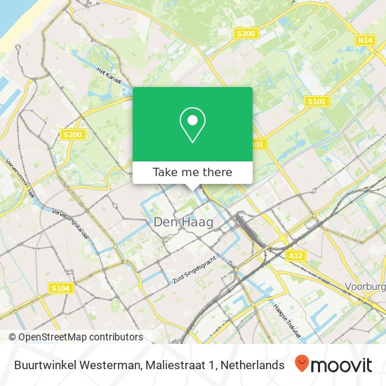 Buurtwinkel Westerman, Maliestraat 1 map