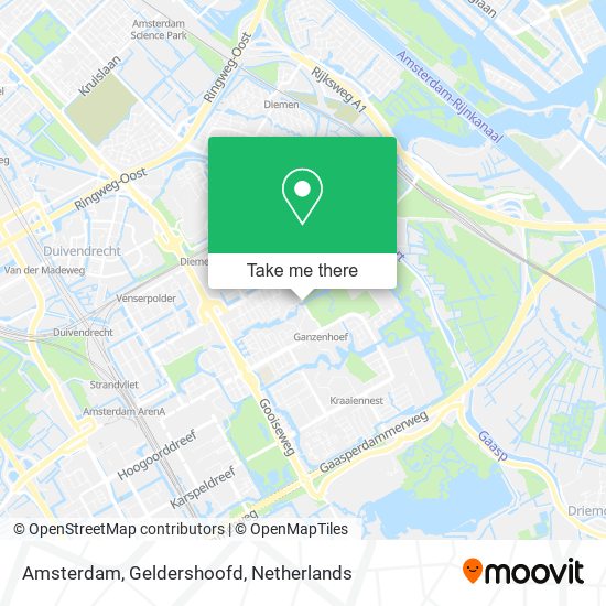 Amsterdam, Geldershoofd Karte