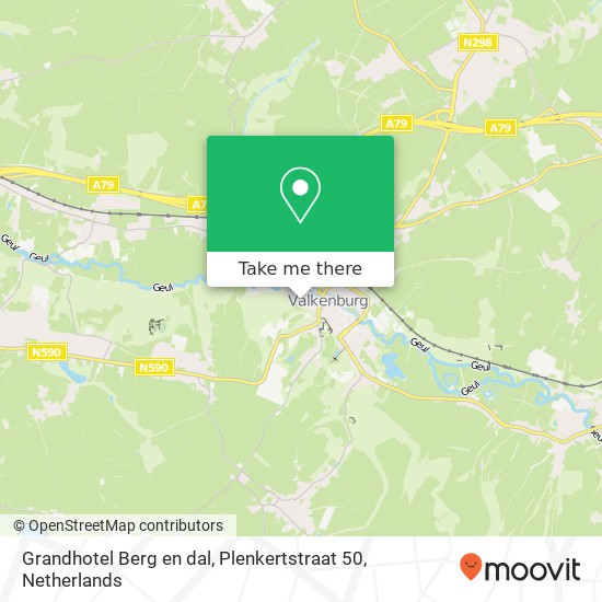 Grandhotel Berg en dal, Plenkertstraat 50 map