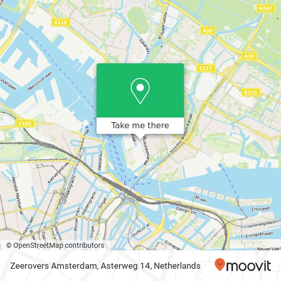 Zeerovers Amsterdam, Asterweg 14 Karte