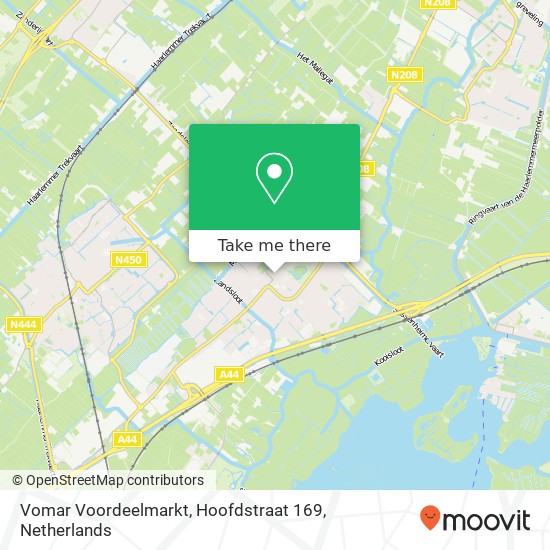 Vomar Voordeelmarkt, Hoofdstraat 169 map