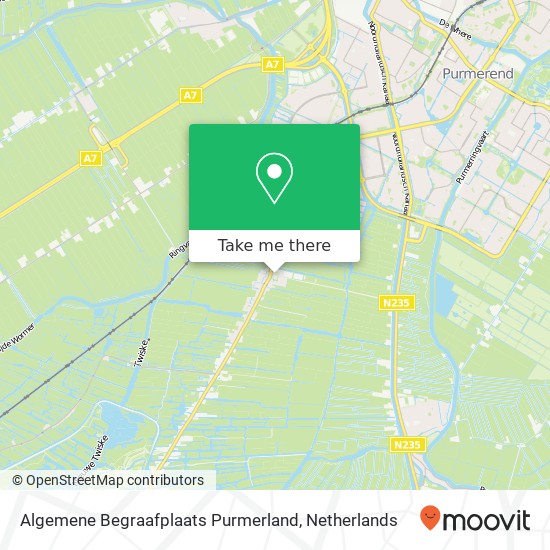 Algemene Begraafplaats Purmerland Karte