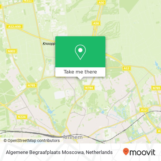 Algemene Begraafplaats Moscowa map