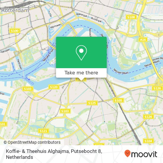 Koffie- & Theehuis Alghajma, Putsebocht 8 map