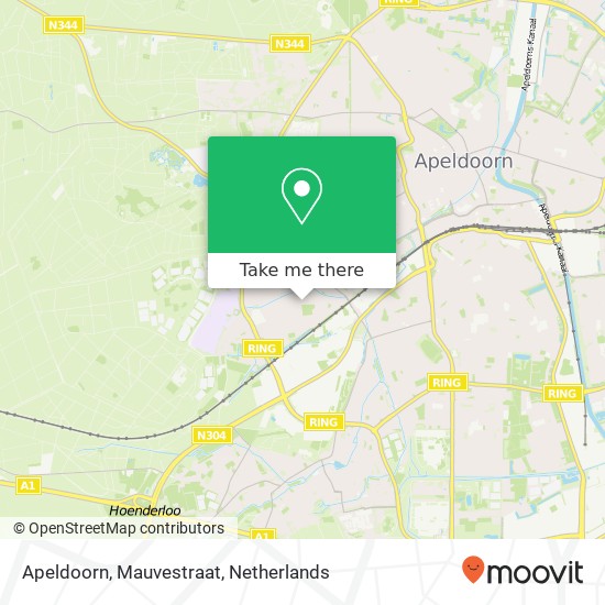 Apeldoorn, Mauvestraat map