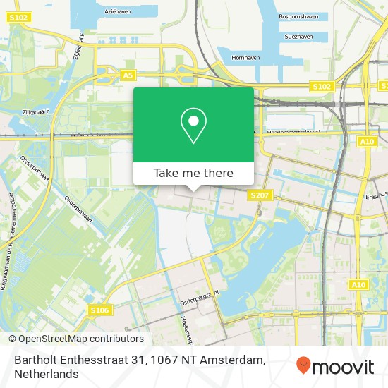 Bartholt Enthesstraat 31, 1067 NT Amsterdam map