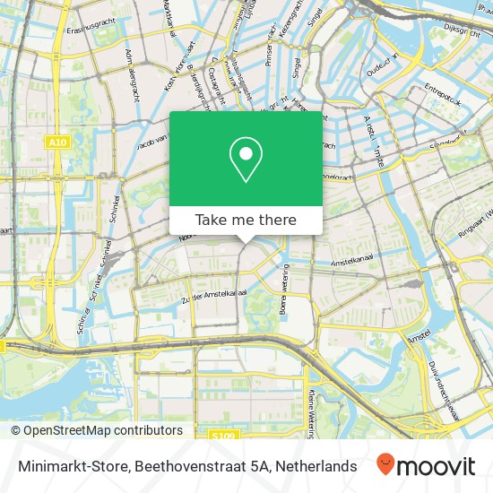 Minimarkt-Store, Beethovenstraat 5A map