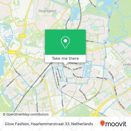 Glow Fashion, Haarlemmerstraat 33 map