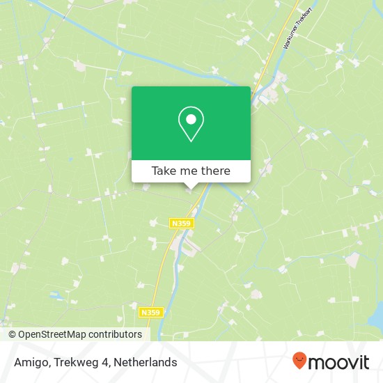 Amigo, Trekweg 4 map