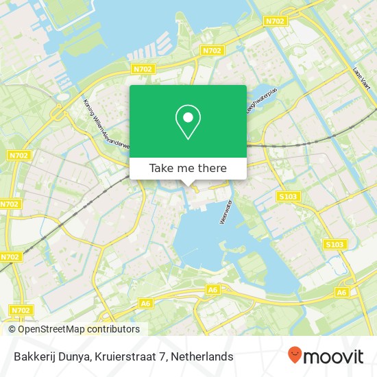 Bakkerij Dunya, Kruierstraat 7 map