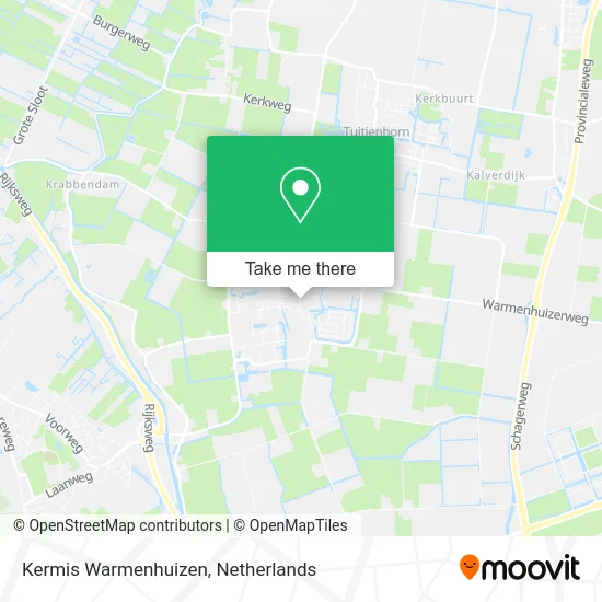 Kermis Warmenhuizen map