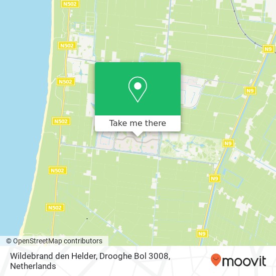 Wildebrand den Helder, Drooghe Bol 3008 map