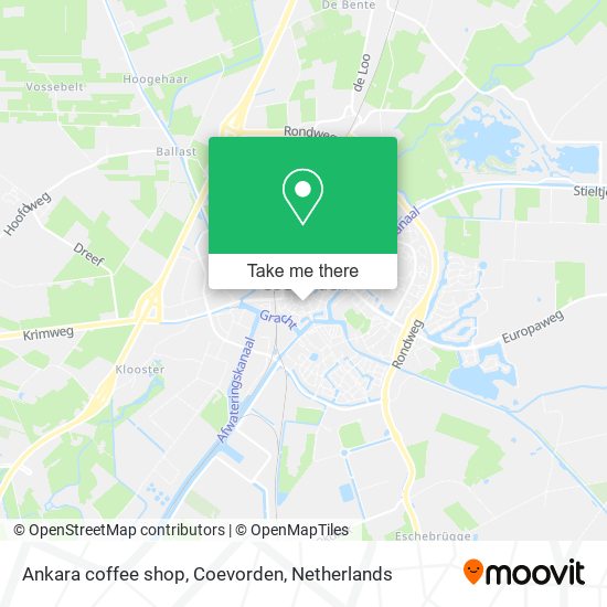 Ankara coffee shop, Coevorden map