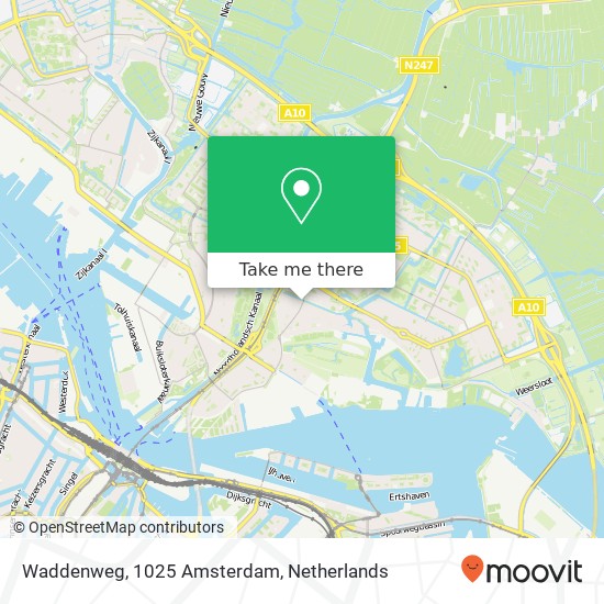 Waddenweg, 1025 Amsterdam Karte