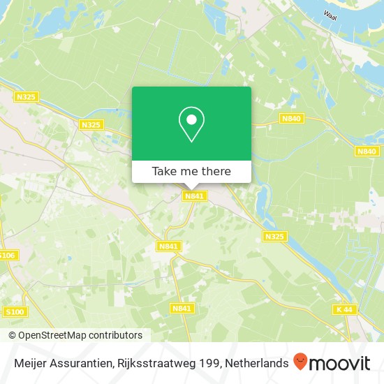 Meijer Assurantien, Rijksstraatweg 199 map