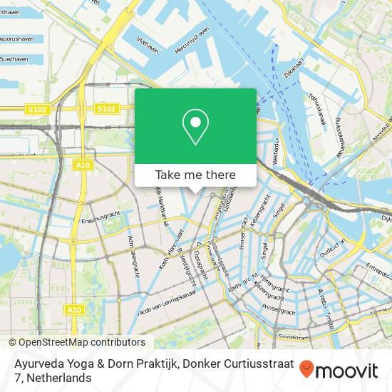 Ayurveda Yoga & Dorn Praktijk, Donker Curtiusstraat 7 Karte