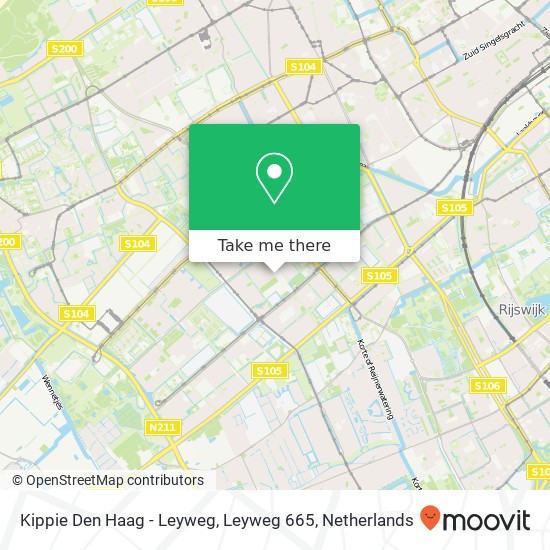 Kippie Den Haag - Leyweg, Leyweg 665 Karte