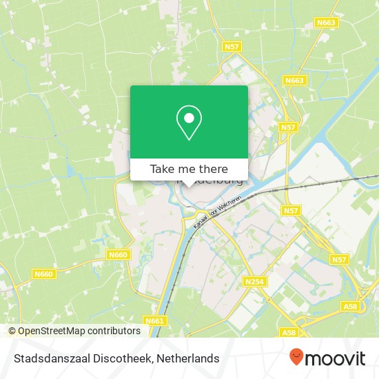 Stadsdanszaal Discotheek map