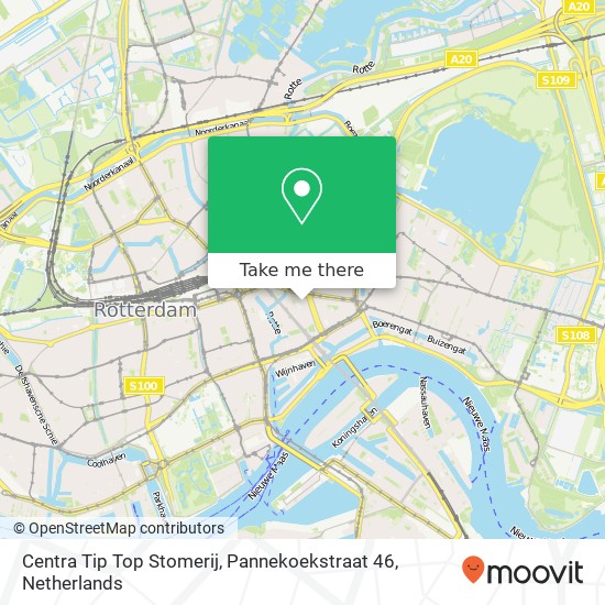 Centra Tip Top Stomerij, Pannekoekstraat 46 map