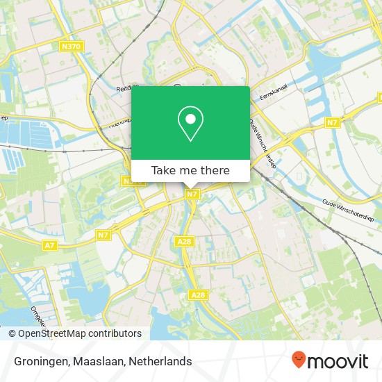 Groningen, Maaslaan map