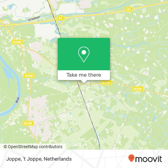 Joppe, 't Joppe map