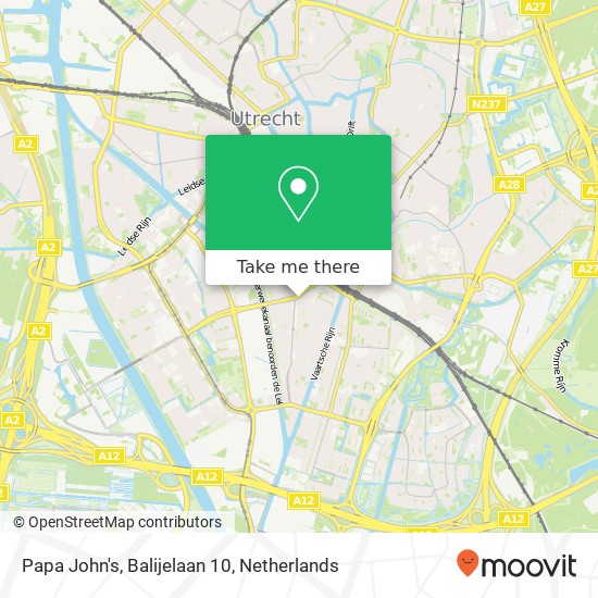 Papa John's, Balijelaan 10 map