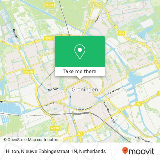Hilton, Nieuwe Ebbingestraat 1N map