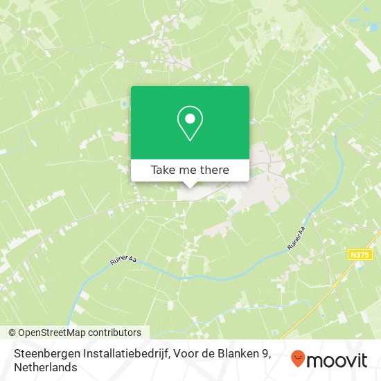 Steenbergen Installatiebedrijf, Voor de Blanken 9 map