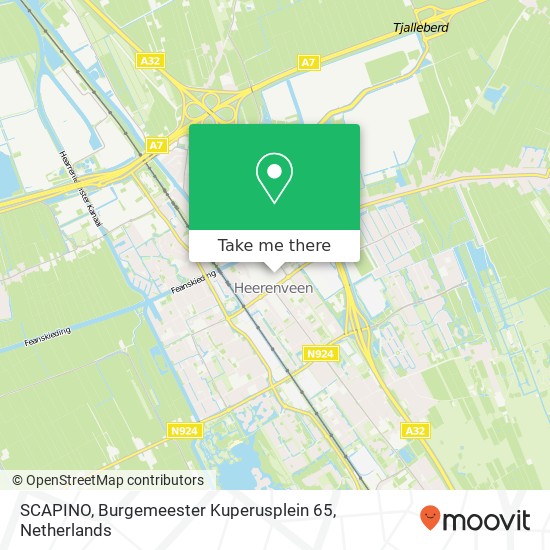 SCAPINO, Burgemeester Kuperusplein 65 map