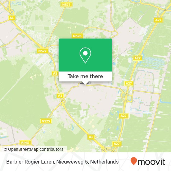 Barbier Rogier Laren, Nieuweweg 5 map