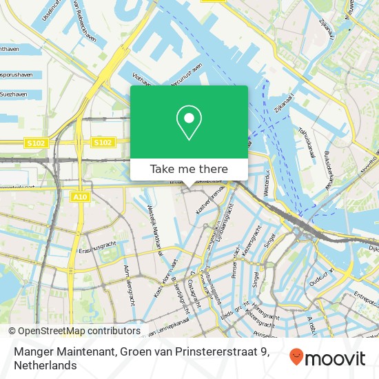 Manger Maintenant, Groen van Prinstererstraat 9 Karte