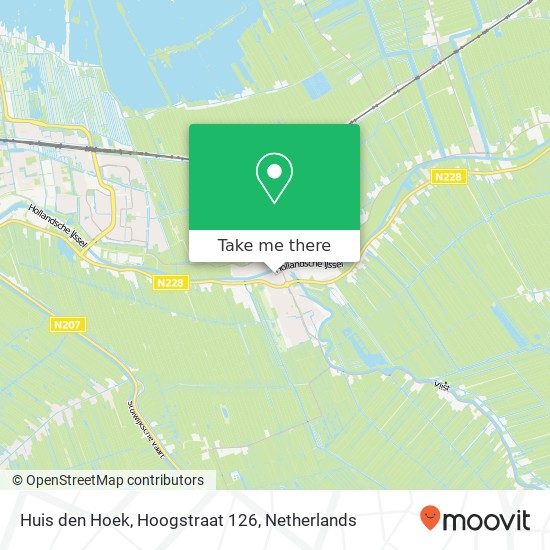 Huis den Hoek, Hoogstraat 126 map