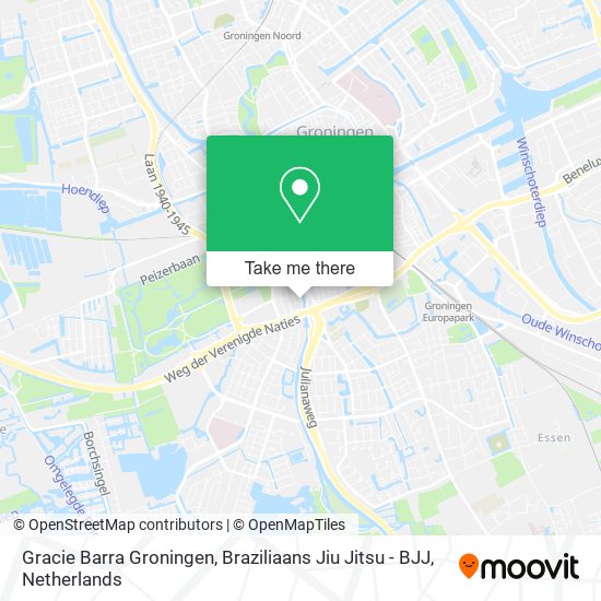 Gracie Barra Groningen, Braziliaans Jiu Jitsu - BJJ map
